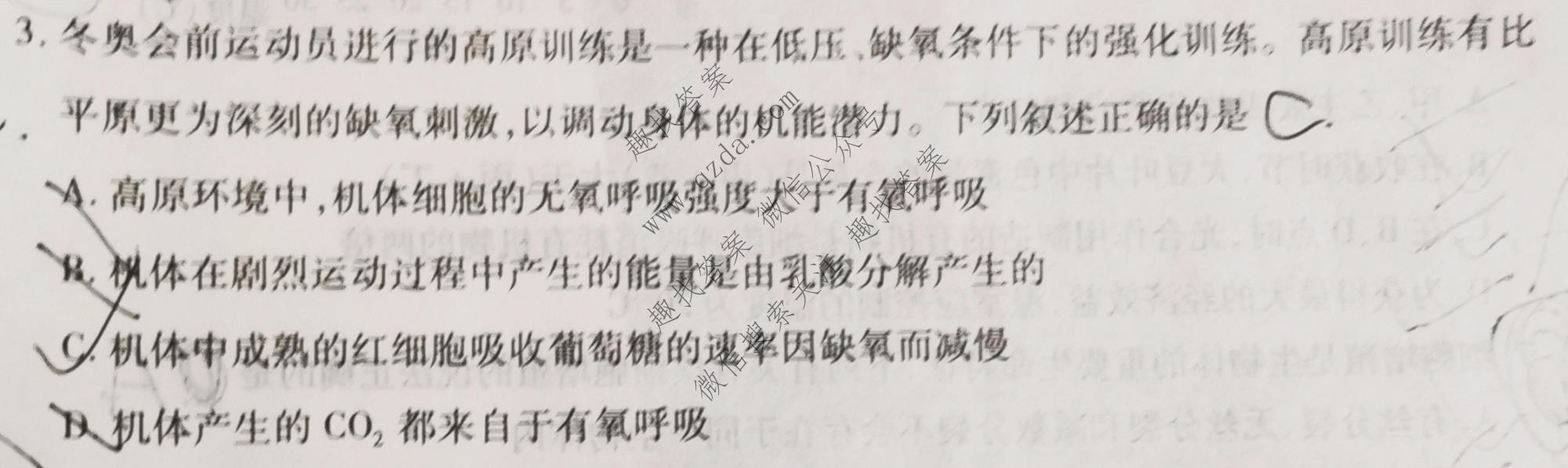 2022年湖北省八市高三(3月)联考生物试题