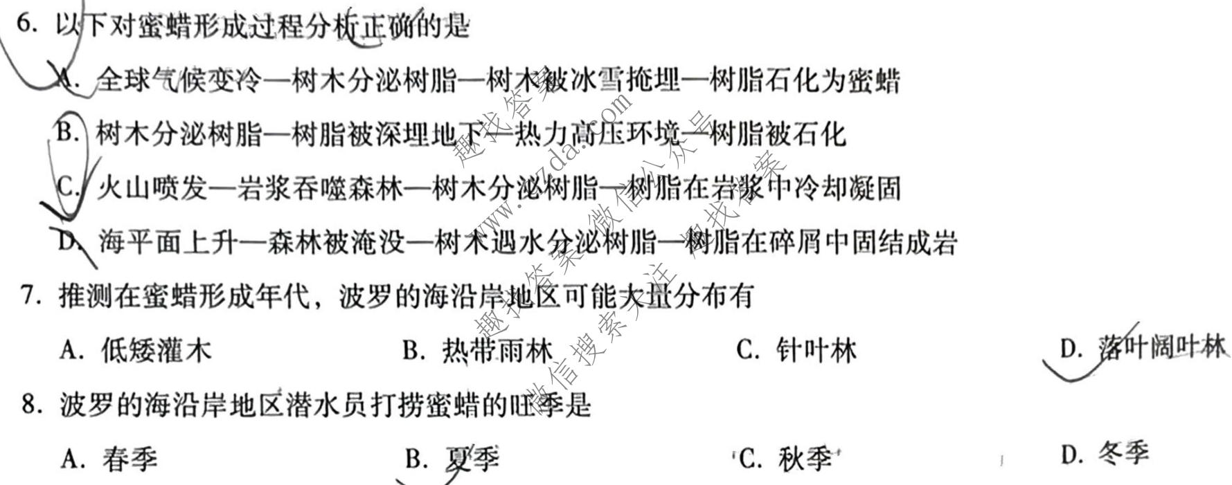 西南2022届“3+3+3”高考备考诊断性联考卷(二)2文科综合试题