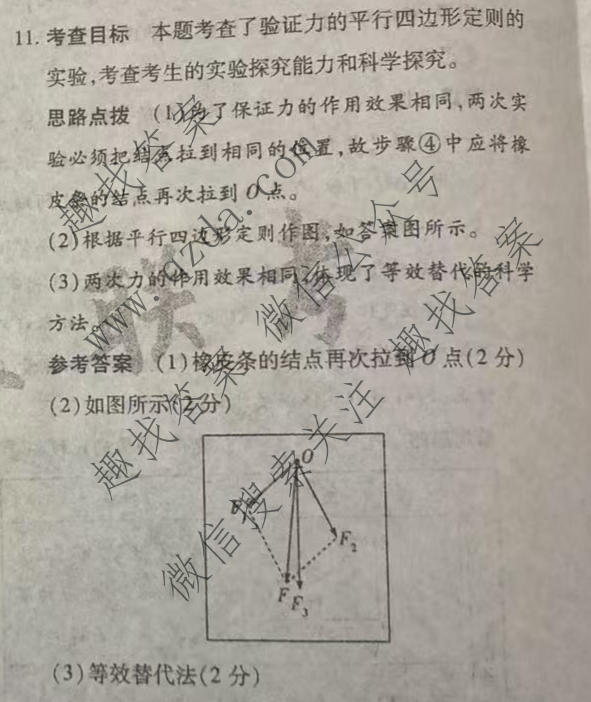 天一大联考 2025届高考全真冲刺卷(一)1物理(专版)答案