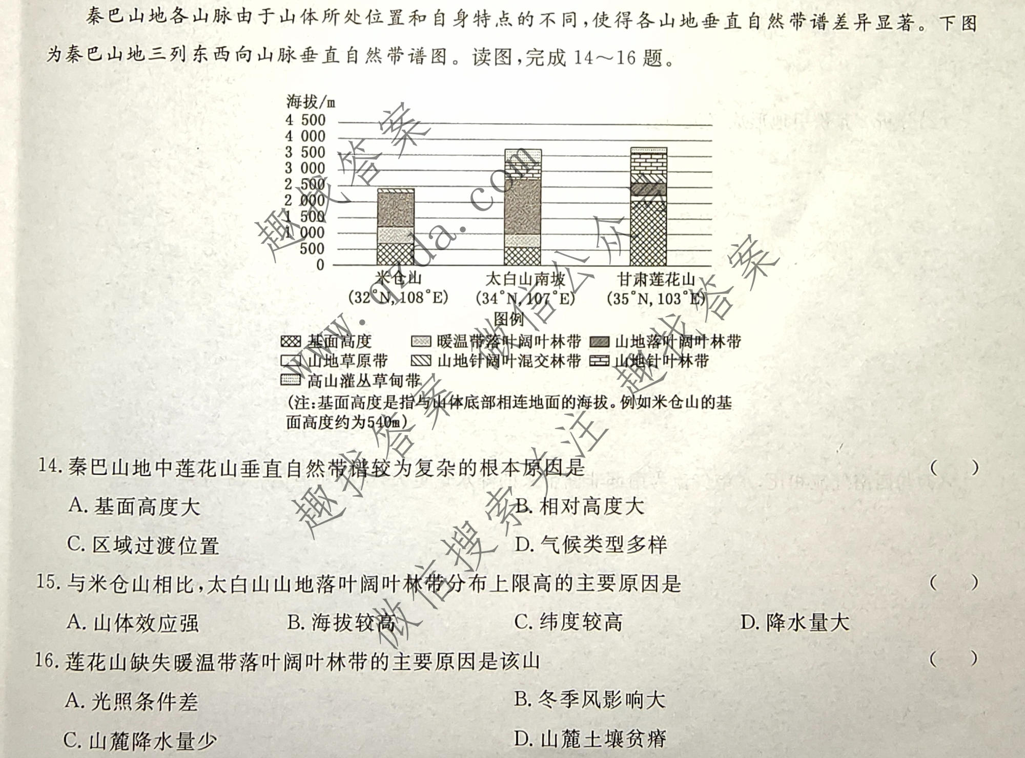 名校之约系列 2025届高三新高考考前冲刺押题卷(一)1地理试题