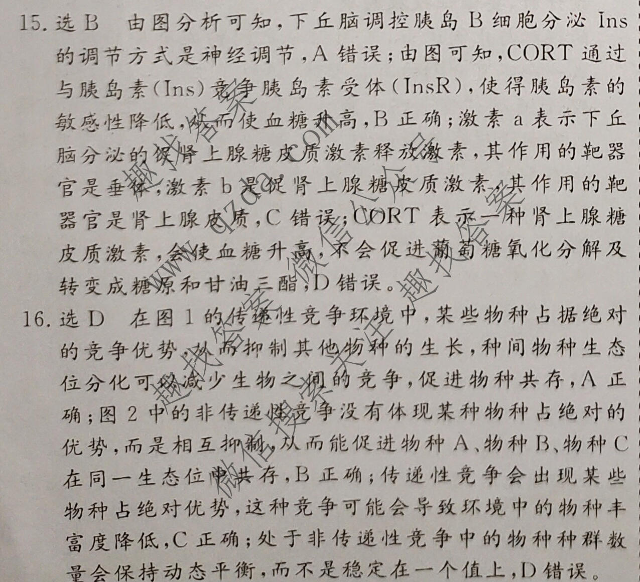 名校之约系列 2025届高三高考精准备考猜题卷(一)1生物答案
