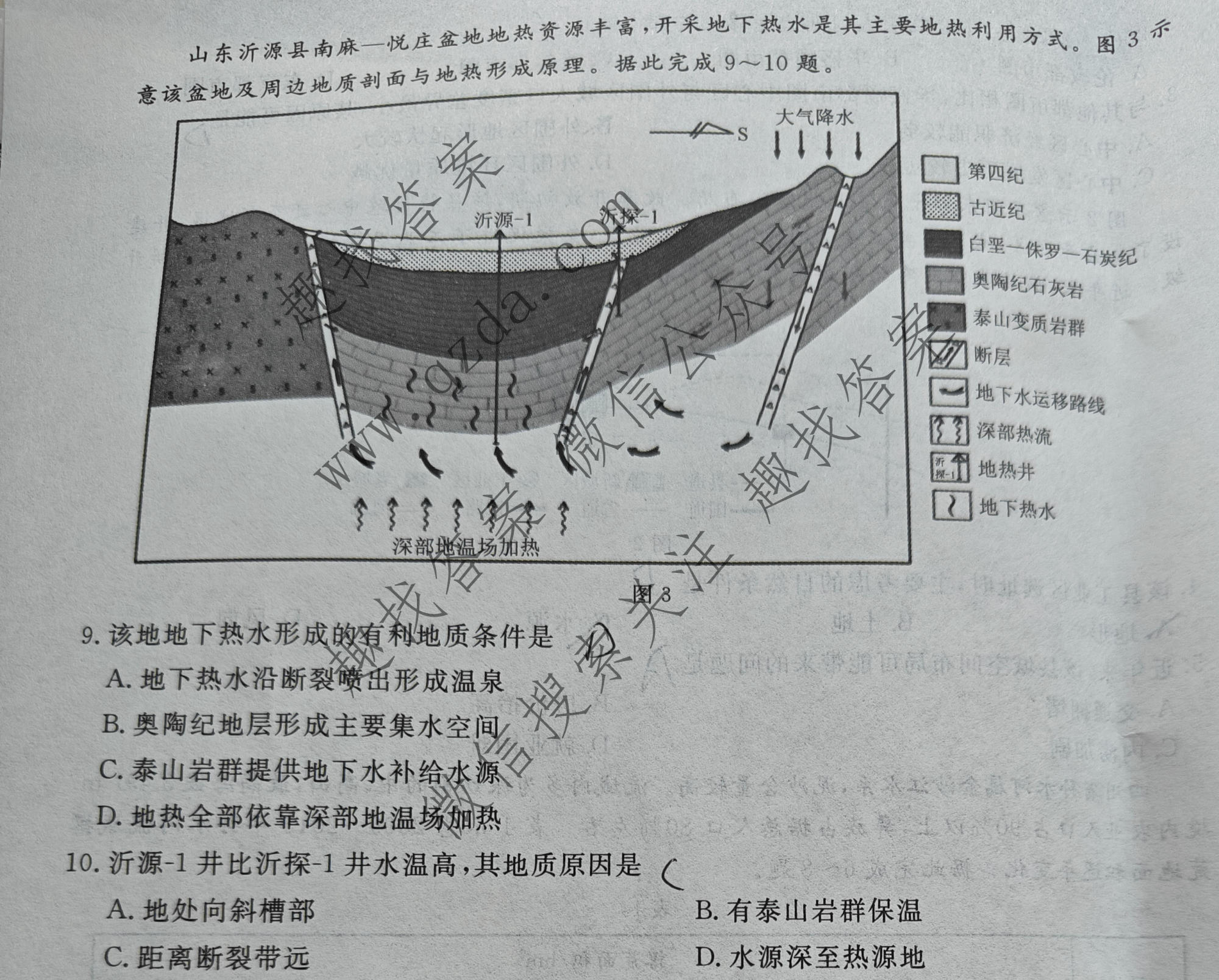衡水名师卷 2026年普通高中学业水平选择性考试模拟试题·高考模拟调研卷 地理⦿(一)1试题