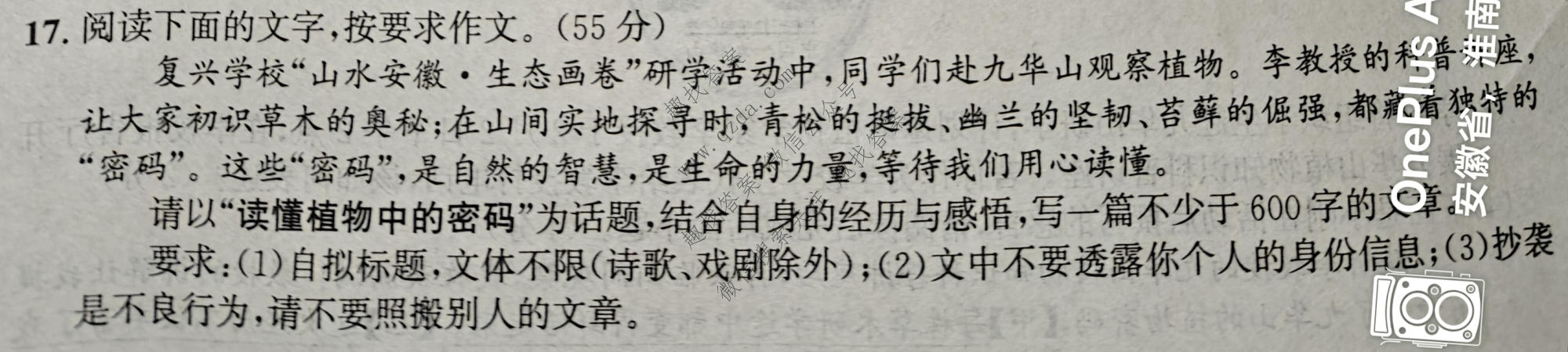 皖智教育·2025-2026学年安徽省九年级教学质量检测(无标题)4A(1月)语文A试题