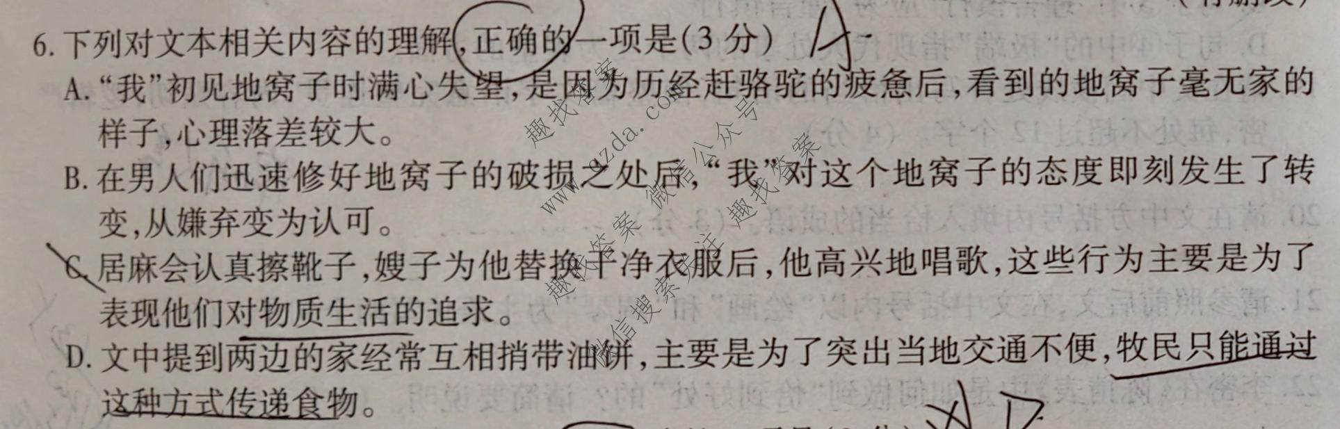 衡水金卷 2026届高二年级5月份学情调研语文试题