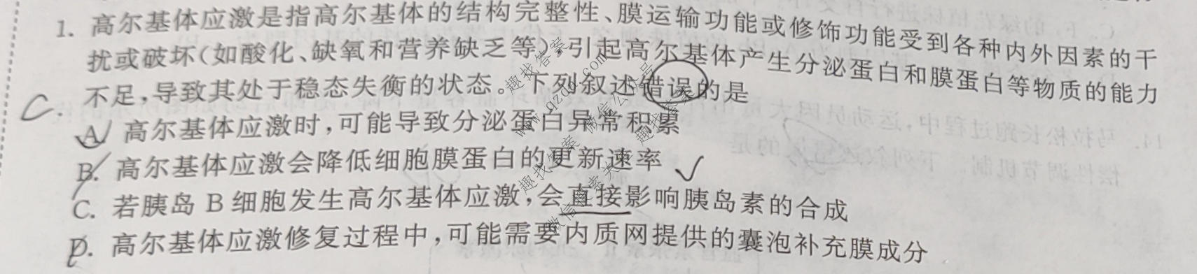 衡中同卷·天舟益考 2026年普通高中学业水平选择性考试模拟押题卷(二)2·生物(HJ)试题