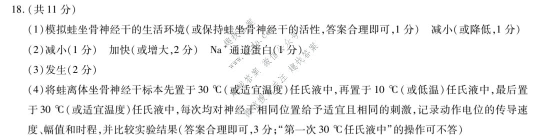 天一大联考 河南省2025-2026学年高二7月联考(HN202607)生物答案