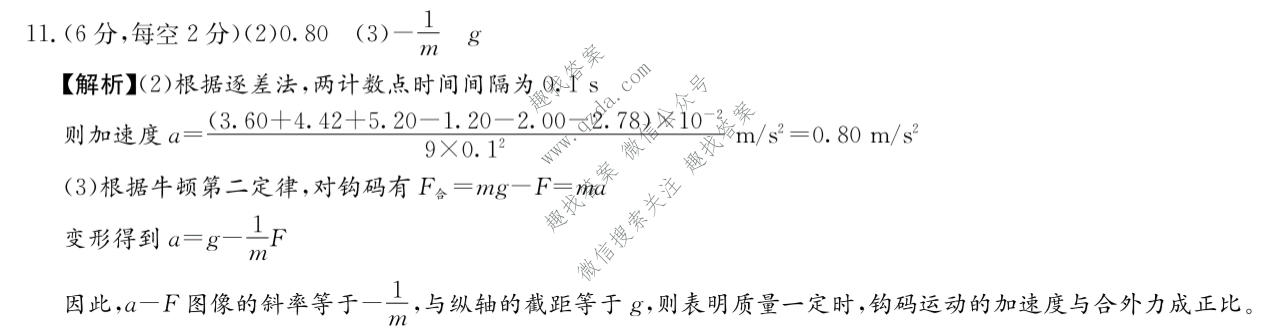 炎徳英才名校联合体2027届高三入学检测(N27)物理答案