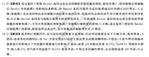 2026-2027学年上学期福建9月高三联考(FJ)生物答案