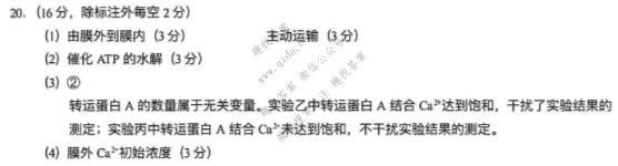 湖北省武汉市2027届高中毕业生九月调研考试(9.16)生物答案